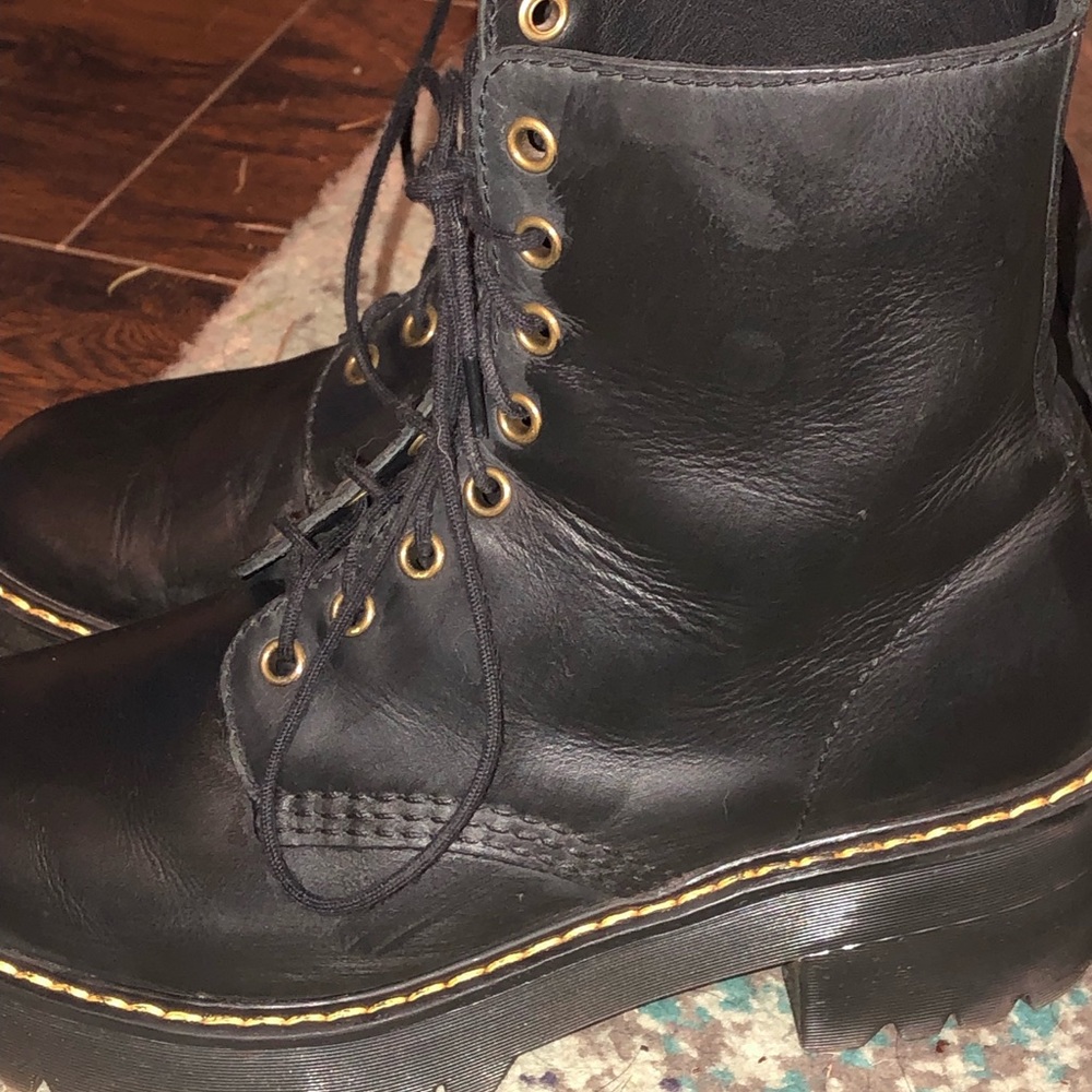 Doc Martens platform heeled boots
